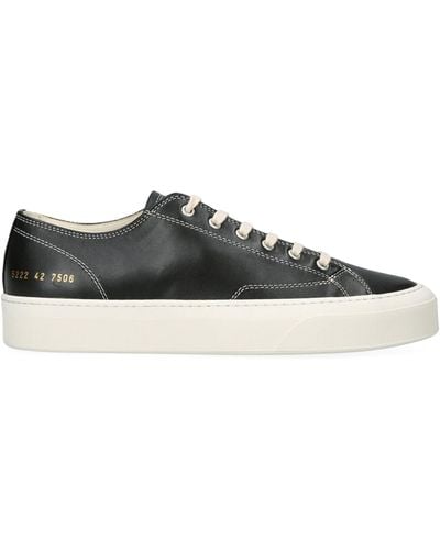 Common Projects Leather Low-top Tournament Sneakers - Black