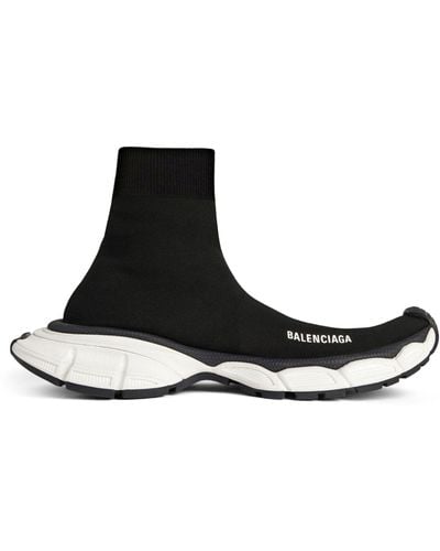 Balenciaga Knitted Speed Sneakers - Black