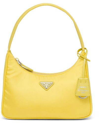 Prada Re-nylon Re-edition 2000 Shoulder Bag - Yellow