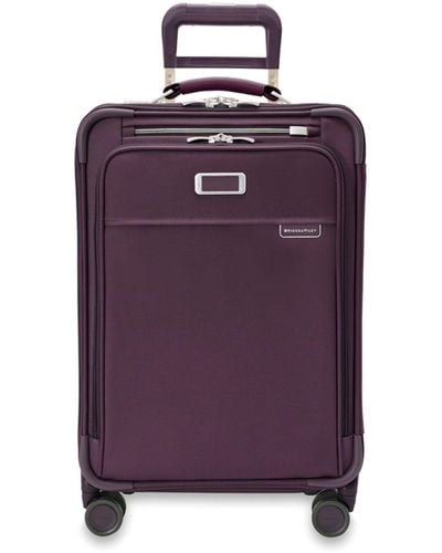 Briggs & Riley Medium Carry-on Baseline Global Spinner Suitcase (56cm) - Purple