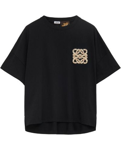 Loewe X Paula's Ibiza Relaxed Anagram T-shirt - Black