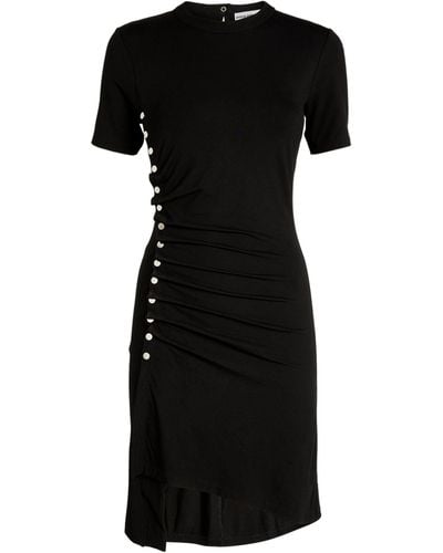 Rabanne Ruched Mini Dress - Black