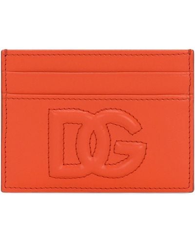 Dolce & Gabbana Leather Card Holder - Red