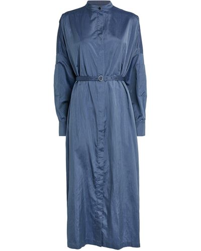 Jil Sander Belted Midi Dress - Blue