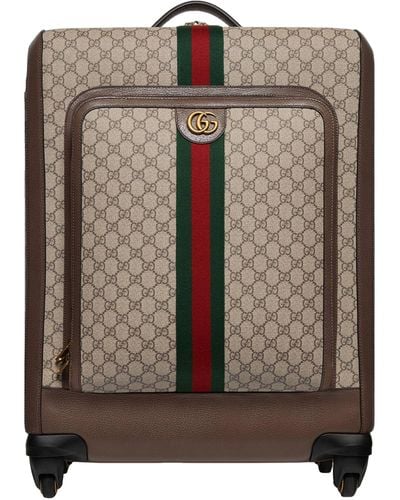Gucci Medium Savoy Cabin Suitcase (64cm) - Brown