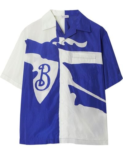 Burberry Ekd Short-sleeved Shirt - Blue