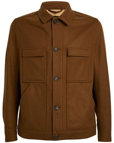 Dunhill Cashmere Overshirt - Brown