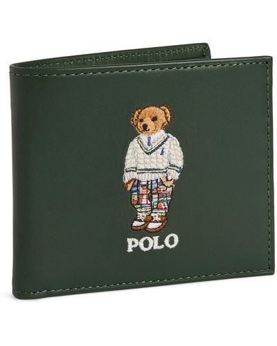Polo Ralph Lauren Polo Bear Bifold Wallet - Green