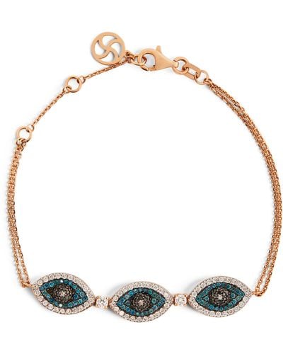 BeeGoddess Eyelight Diamond Bracelet - Blue