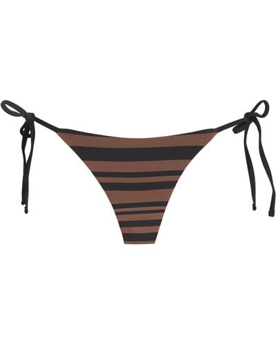 Matteau String-tie Bikini Bottoms - Brown
