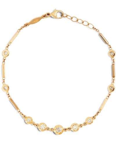 Jacquie Aiche Yellow Gold And Diamond Sophia Bracelet - Metallic