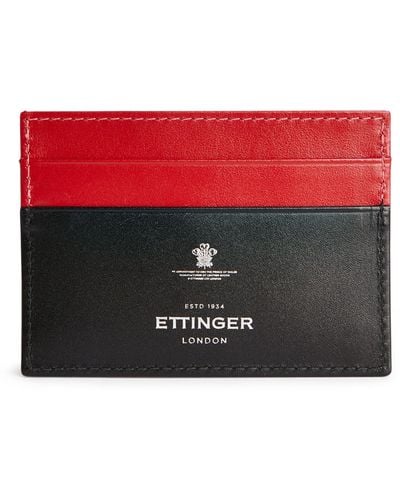 Ettinger Sterling Flat Card Holder - Red
