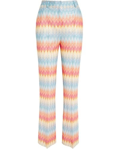 Missoni Striped Trousers - Red