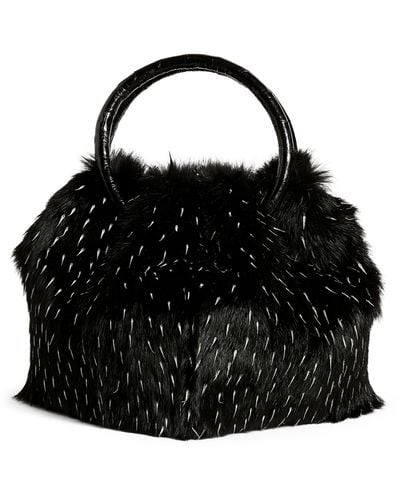 Nancy Gonzalez Mini Gia Bucket Bag - Black