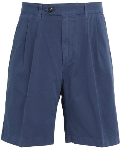 Canali Garment-dyed Bermuda Shorts - Blue