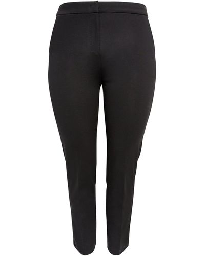 Marina Rinaldi Jersey Slim Tailored Trousers - Black