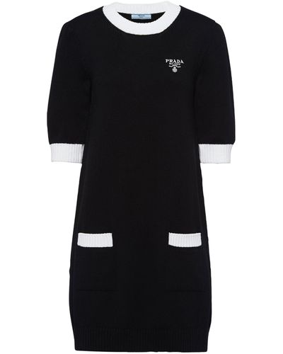 Prada Cotton Mini Dress - Black