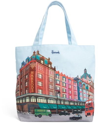 Harrods Colourful Tote Bag - Red