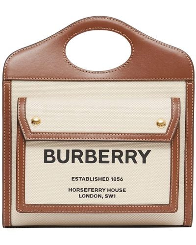 Burberry Mini Horseferry Pocket Top-handle Bag - Multicolour