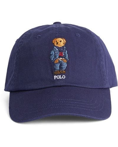Polo Ralph Lauren Denim Polo Bear Cap - Blue