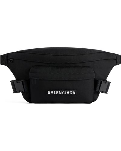 Balenciaga Ski Logo Belt Bag - Black