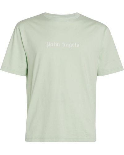 Palm Angels Cotton Logo T-shirt - Green