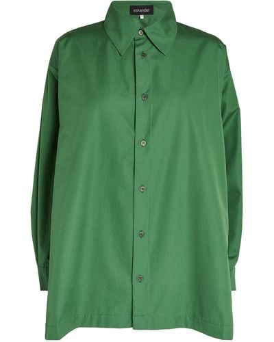 Eskandar Cotton Shirt - Green