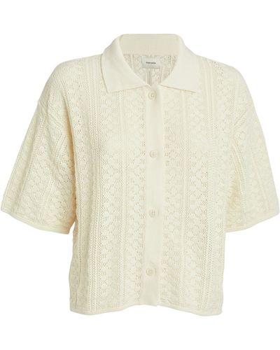 Holzweiler Crochet Loch Shirt - White
