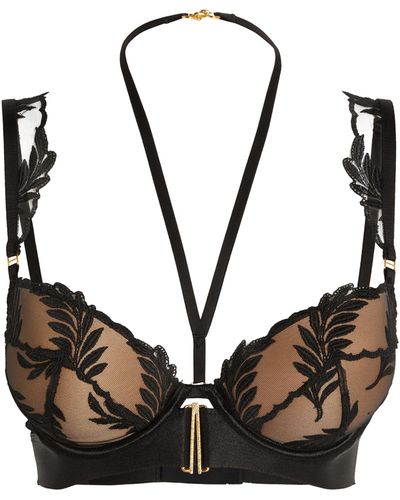 Aubade Queen Of Shadow Moulded Push-up Bra - Black