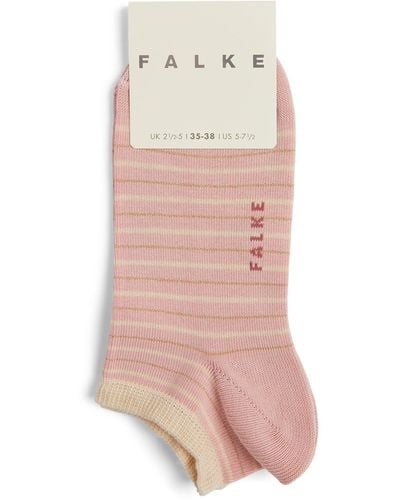 FALKE Glitter-embellished Striped Socks - Pink