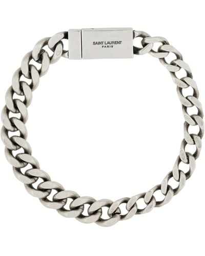 Saint Laurent Chunky Chain Bracelet - Metallic