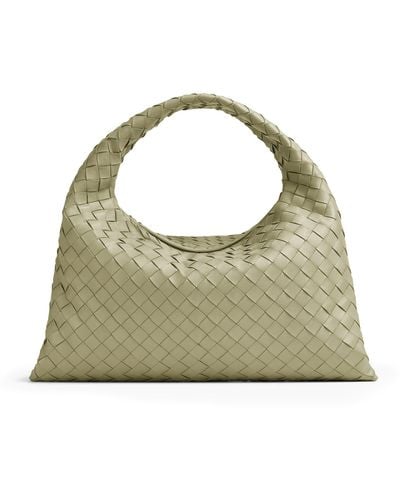 Bottega Veneta Small Intrecciato Hop Shoulder Bag - Green