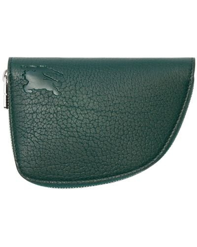 Burberry Medium Shield Zip Wallet - Green