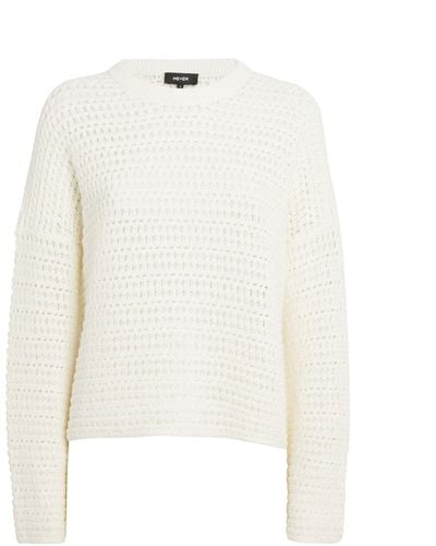 ME+EM Me+em Cotton Open-knit Sweater - White