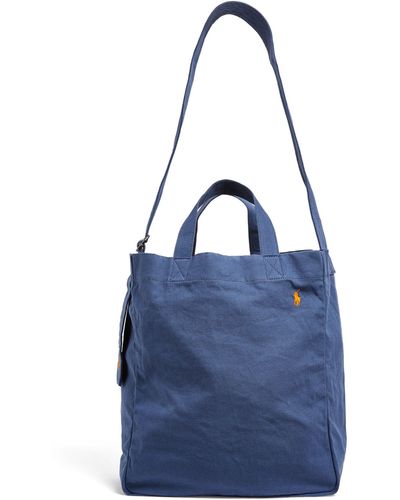 Polo Ralph Lauren Canvas Cross-body Tote Bag - Blue