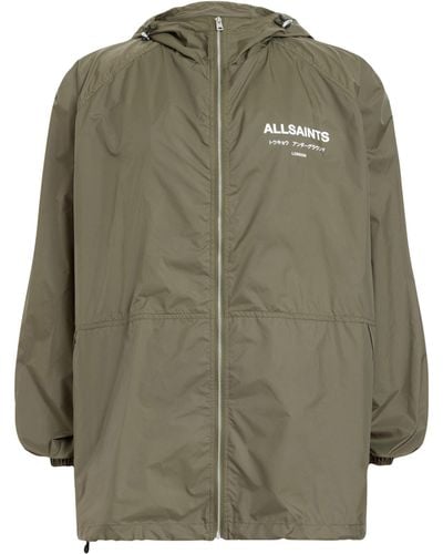AllSaints Hooded Underground Jacket - Green