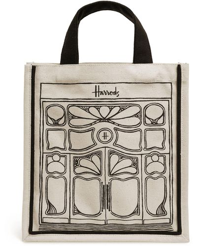 Harrods Small Door Tote Bag - Metallic