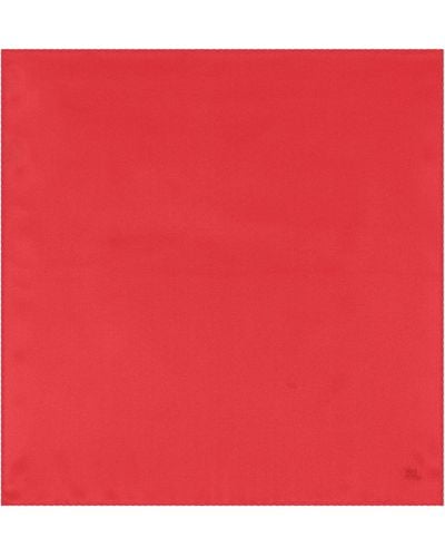 Saint Laurent Silk-satin Scarf - Red