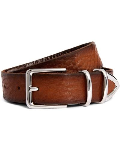 Eleventy Leather Belt - Brown
