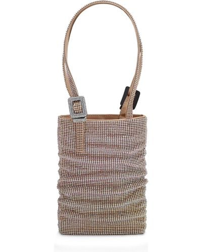 Benedetta Bruzziches Embellished Lollo La Petite Top-handle Bag - Brown