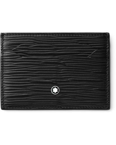 Montblanc Leather Meisterstück 4810 Card Holder - Black
