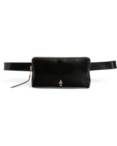 AllSaints Small Lila Shine Belt Bag - Black