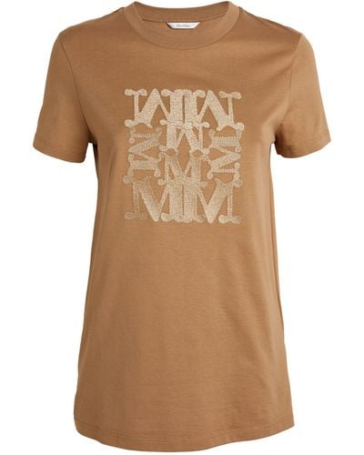 Max Mara Logo Taverna T-shirt - Brown