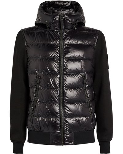 Mackage Jersey Sleeve Sateen Jacket - Black