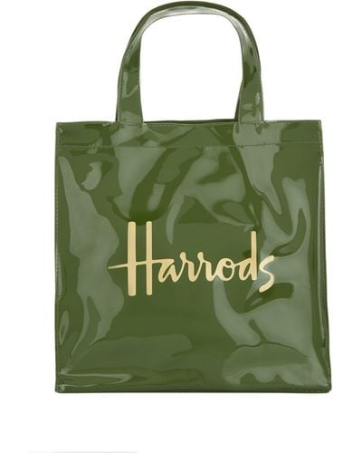 Harrods Small Logo Shopper Bag - Green