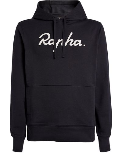 Rapha Embroidered-logo Hoodie - Black