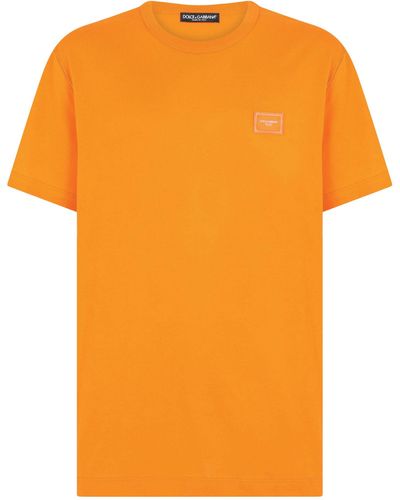 Dolce & Gabbana Cotton Jersey T-shirt - Orange