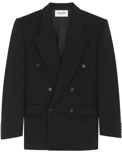 Saint Laurent Wool-cashmere Blazer - Black