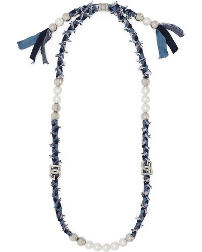 Dolce & Gabbana "marina" Interwoven Necklace - Blue