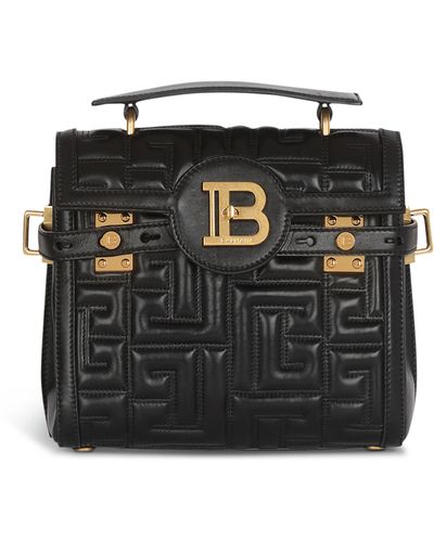 Balmain Leather B-buzz 23 Top-handle Bag - Black